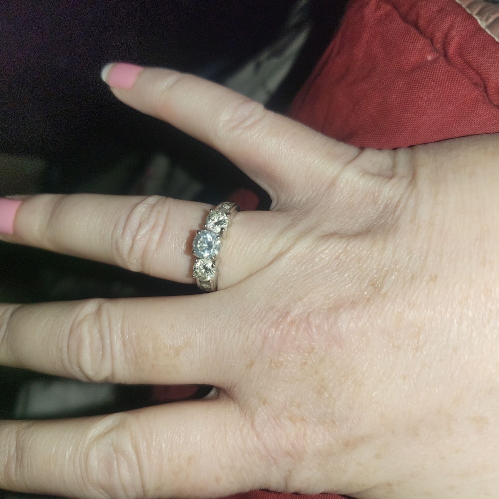 2.5+ 18k white gold engagement ring from Jared's